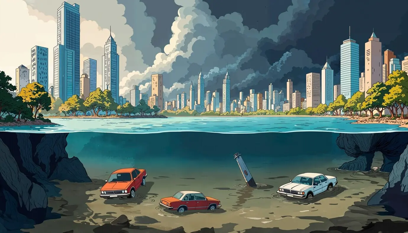 Darstellung der globalen Erwärmung